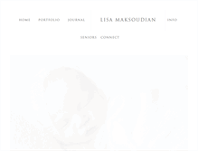 Tablet Screenshot of lisamaksoudian.com